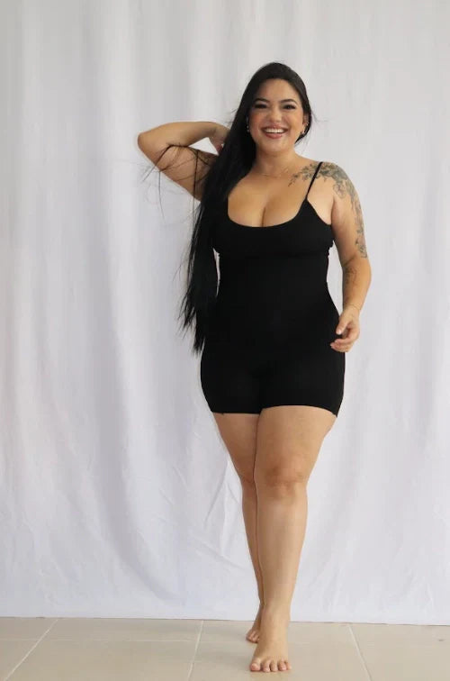 Faja Tejida Pierna Corta con Tiras - Cautivadoras